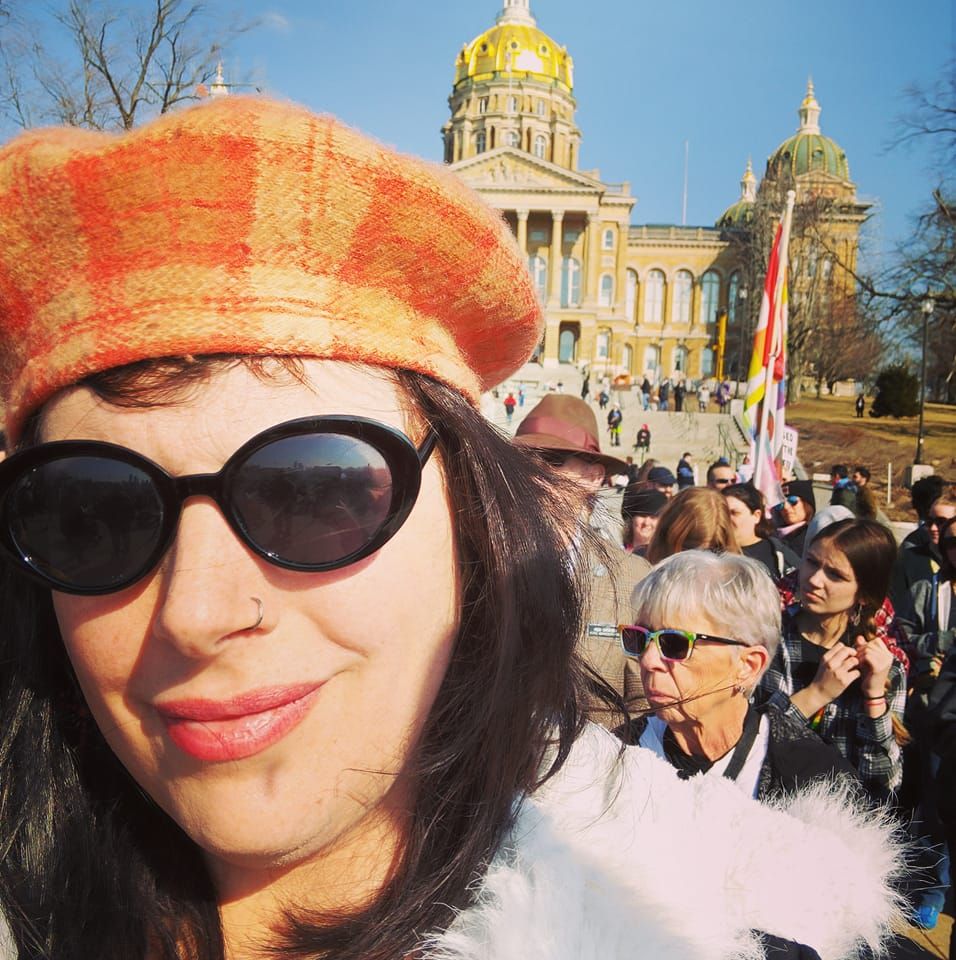Aime Wichtendahl at the Iowa State Capitol